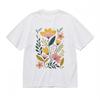Men's Comfortable Breathable Classic T-Shirt Minimalist Floral Illustration Tee