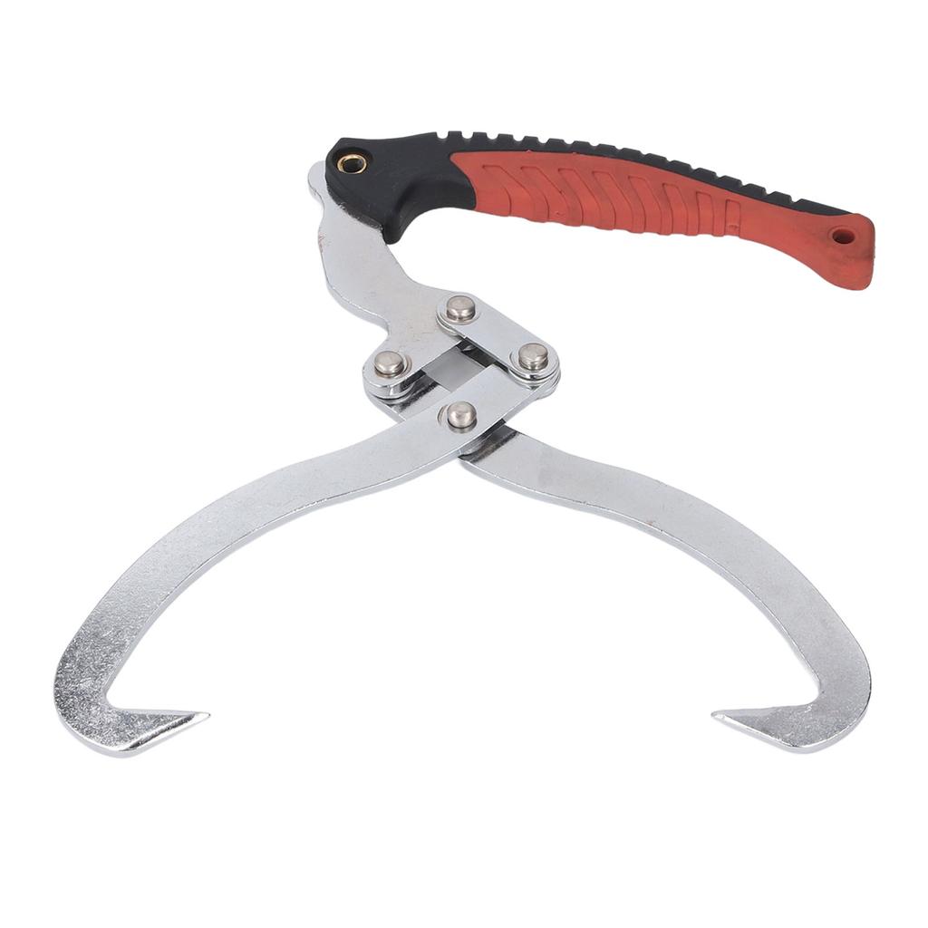 Log Skidding Tong 8 Inch Cr Plated Easy Using Hook Log Grapple Hook for Timber Handling