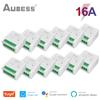 AUBESS 2 Way DIY WiFi Smart Switch 16A Relay Module Smart Home Smart Life/Tuya APP Remote Control Work With Alexa Google Home