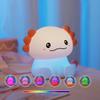 Axolotl Night Light Silicone Lamp Axolotl Shape LED Changing Colors Cute Bright Lighting For Nursery Bedroom Bathroom Toddler