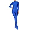 Women's Shiny Oil Glossy Body Stocking One Piece Smooth Stretchy Back Zipper Full Bodysuits
