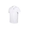 Small Logo Solid Color Short Sleeve Polo Shirt Men Tops White DH0858-100