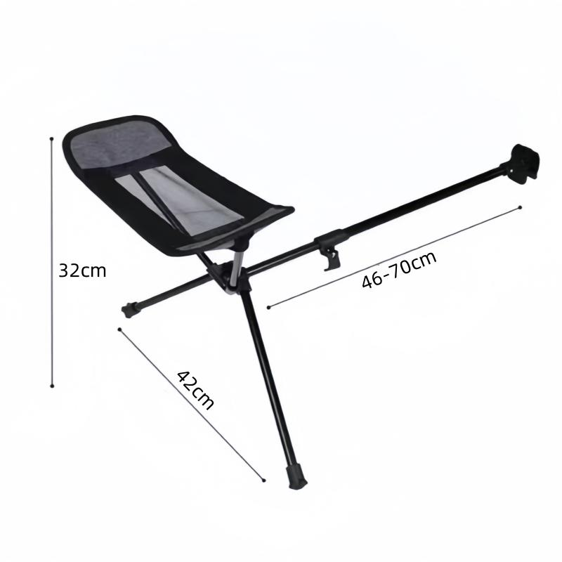 Portable Camping Moon Chair Footrest Stool Outdoor BBQ Fishing Chair Recliner Foot Foldable And Adjustable Beach Chair Pedals