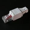 White Rj45 No Tool Connector No Crimp Connector Cctv Ethernet Cable Head Plug