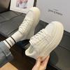 Platform White Shoes Women's 2025 New Autumn Ins Niche Casual Sports Shoes Heightening Versatile Breadboard Shoes