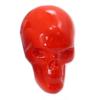 [R7759] - Фигурка из смолы «Череп», красный - 30x55x40 мм.