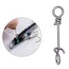 50Pcs Hot Fastach Stainless Steel Fishing Connector Rolling Swive Solid Rings Swivels Snap