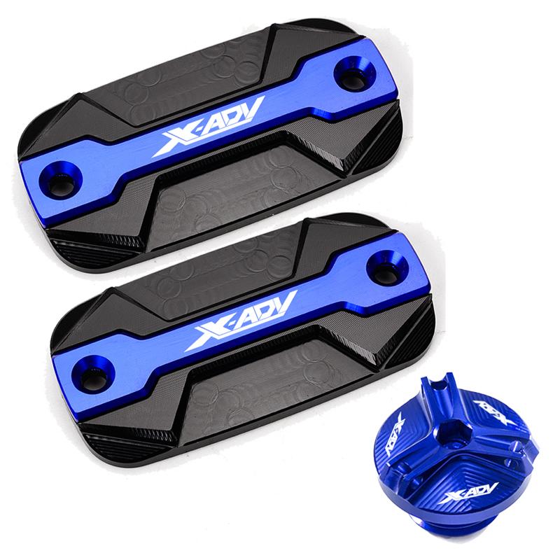 Motorcycle Brake Fluid Reservoir Cover & Engine Oil Filler Cap For HONDA XADV X-ADV X ADV 300 750 1000 2017-  2022