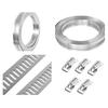 Stainless Steel Hose Clamp Assortment Kits Metal Strap with 5 Fasteners Adjustable Worm Gear Band Hose Clamps Enduring