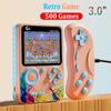G5 Retro Handheld Game Console With 500 Classic Games 3.0Inch Screen Portable Gamepad Macaron Color 1020mAH Rechargeable Battery