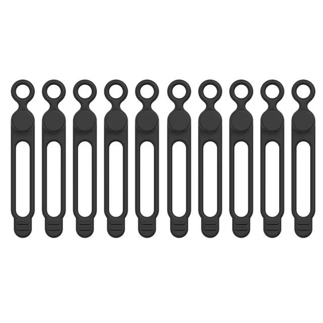 10pcs Silicone Cable Ties,Cord Organizer,Cable Straps,Reusable Cord Ties,Travel Cable Organizer ,Cute Elastic Tie, Wire Ties
