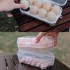 3/4/8 Grids Egg Holder Anti-fall Egg Storage Box High Quality Eggs Case  For Outdoor Camping