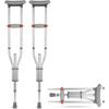 Lightweight Underarm Crutches with Height Adjustment Up To 300 LBS, Aluminum Walking Aid for Adults, Seniors,Crutches with Underarm Pad and Hand Grip