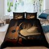 Western Cowboy Duvet Cover Set Vintage Farmhouse Bedding Set For Kids Boys Teens Queen Size Soft 2/3pcs Polyester Quilt Cover