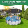Heavy Duty 10FT Round Pool Cover Heavy Duty Waterproof Round Pool Cover for Above Ground Pool Windproof Rope Dustproof