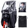 Kids Bicycle Rear Seat Waterproof Rain Cover and Durable Transparent Wind for Trekking Bike