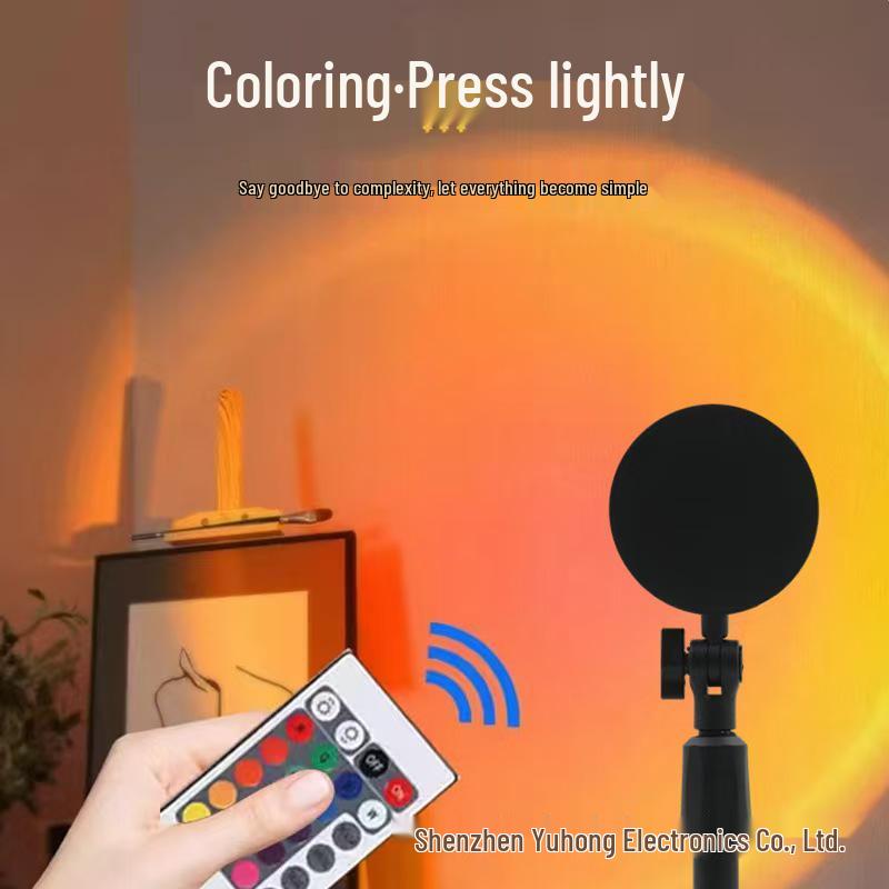 Cross-border Sunset Projection Lamp: Atmosphere and Twilight Fill Light for Photos and Nighttime Ambience