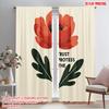 2pcs 2D Flat Printing Curtains TRUST THE PROTEST Fabric Without Electricity Party Decorations Perfect for Outdoor Holiday
