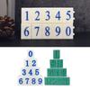 10Pieces Detachable Number Stamp Set From 0-9 Digital Stamp For Student Teacher Card Making Scrapbooking and Teaching