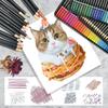 Roleness Colored 120 Colored Professional Coloring Book for Kids and Colored Pencil Soft Colored Metal Storage Case Pencils, Colors, Oil-Based