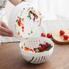 Fruit Vegetable Salad Cutting Bowl Practical Multifunctional Salad Cutter Drain Fruit Bowls Kitchen Accessories Gadgets