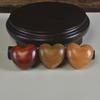 Heart-Shaped Rosewood & Green Sandalwood Carving Ornament