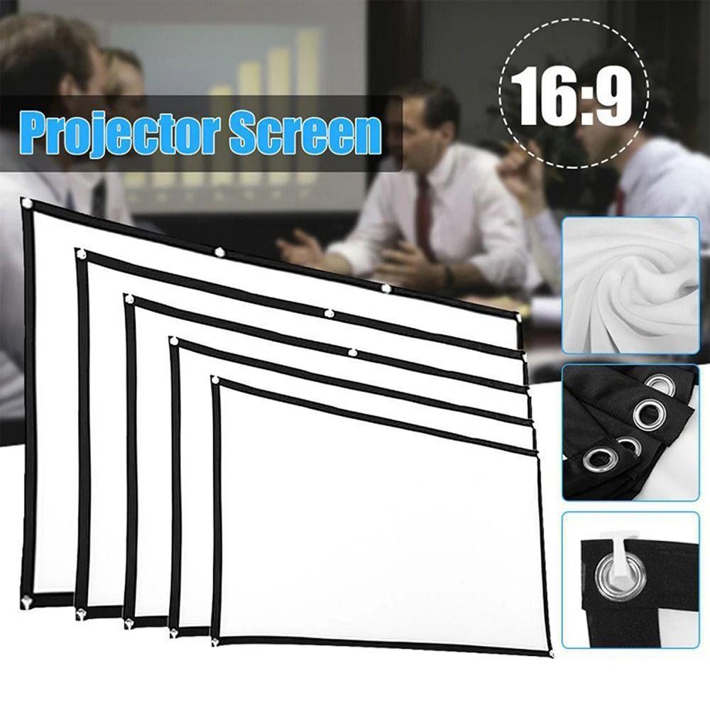 Inch Accessories Home Outdoor Simple Curtain Projection Screen Anti-light Screen Projector Curtains