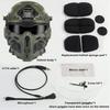 NEW W-Ronin Assault Helmet Tactical FAST Helmet Built-in Communication Headset Anti-fog Fan Detachable Mask Replacement Lens