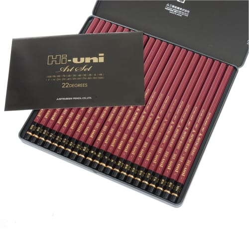 Mitsubishi Pencil Pencil High Uni Art Set 22 Pieces HUAS