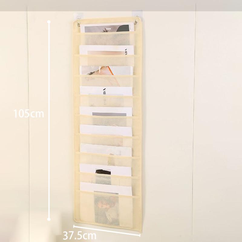 Document Hanging Storage Bag Oxford Cloth Storage Pocket Chart Hanging File Folding Holder Cascading Fabric Organizer For Office