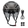 CJD XXL Adult Bicycle Helmet Bike Helmet with USB Rechargeable Rear Light Detachable Magnetic