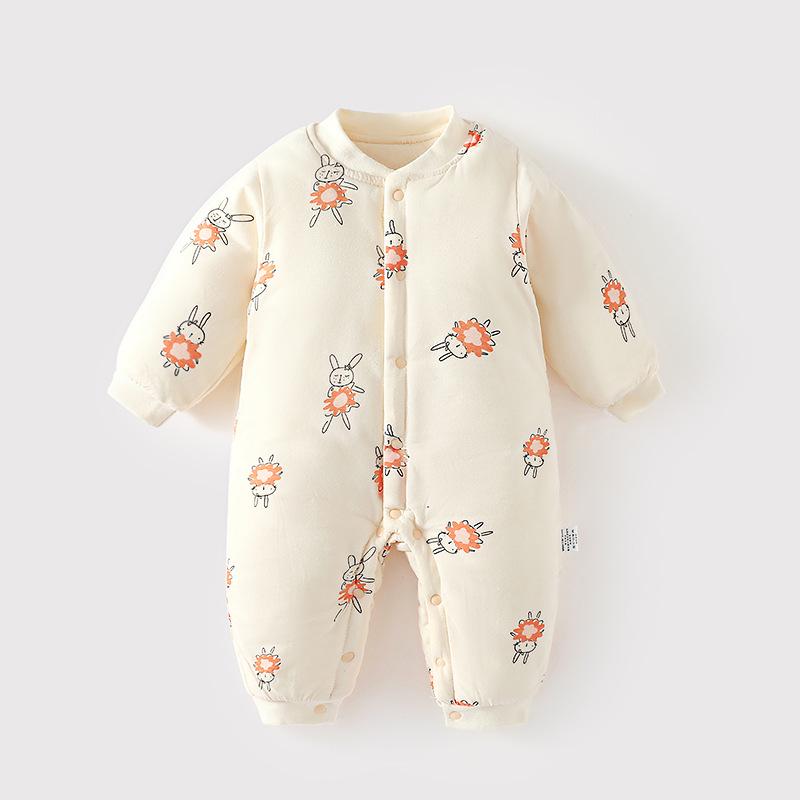 Warm Cotton Newborn Onesie Romper for Boys & Girls - Autumn/Winter