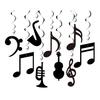 Music Note Hanging Swirls Decorations Musical Foil Whirl Cutout Spiral Ceiling Decoration for Music Theme Party Wedding Baby Shower Birthday Supplies