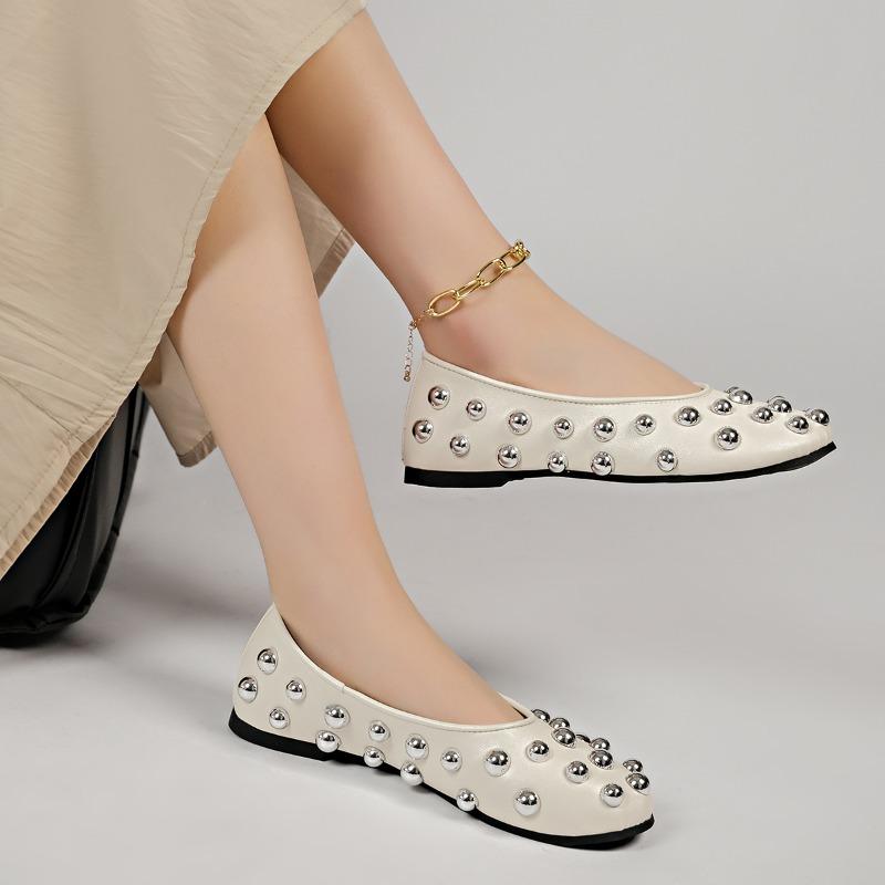 Women Leather Shallow Flat Loafers Shoes  Spring Woman Fashion Casual Dress Sandals Trend Walking Cozy Brand Mujer Zapatos