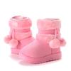 Child Shoes New Trendy Winter Boots for Children Thick Soled Wool Ball Snow Boots Winter Cotton Inserts Girl Sneakers Botas Niña