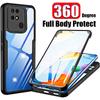 360 Degree Full Body Protect Colorful Armor Phone Case Cover for Realme 7 8 9i 8i 9 Pro+ 5G XIAOMI 12T Pro 10 11 Lite Redmi 10C Note 9 10 11 Pro+ 4G