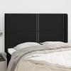 VidaXL Headboard with Ears Black 147x16x118-128 Cm Fabric3119440
