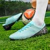 35-45 Men's Low-top Football Shoes Outdoor Long-nailed Blue &White Porcelain Sports Football Boots Large Size Youth Sports Children's Football Boot