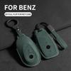 Suede Leather Car Key Case for Mercedes Benz E Class W213 W205 E200 E260 E300 E320 AMG CLA 2018 2019 2020 Remote Fob Shell Case