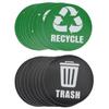 18Pcs Environmental Label Recycle Trash Decal Stickers SelfAdhesive Waterproof Trash Can Decor