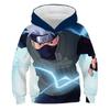 2023 New Naruto Hoodie Animation Kids 3D Printed Fashion Sweatshirts Boys Girls Kids Pullovers Street Wear Coats 3-14 Years Old
