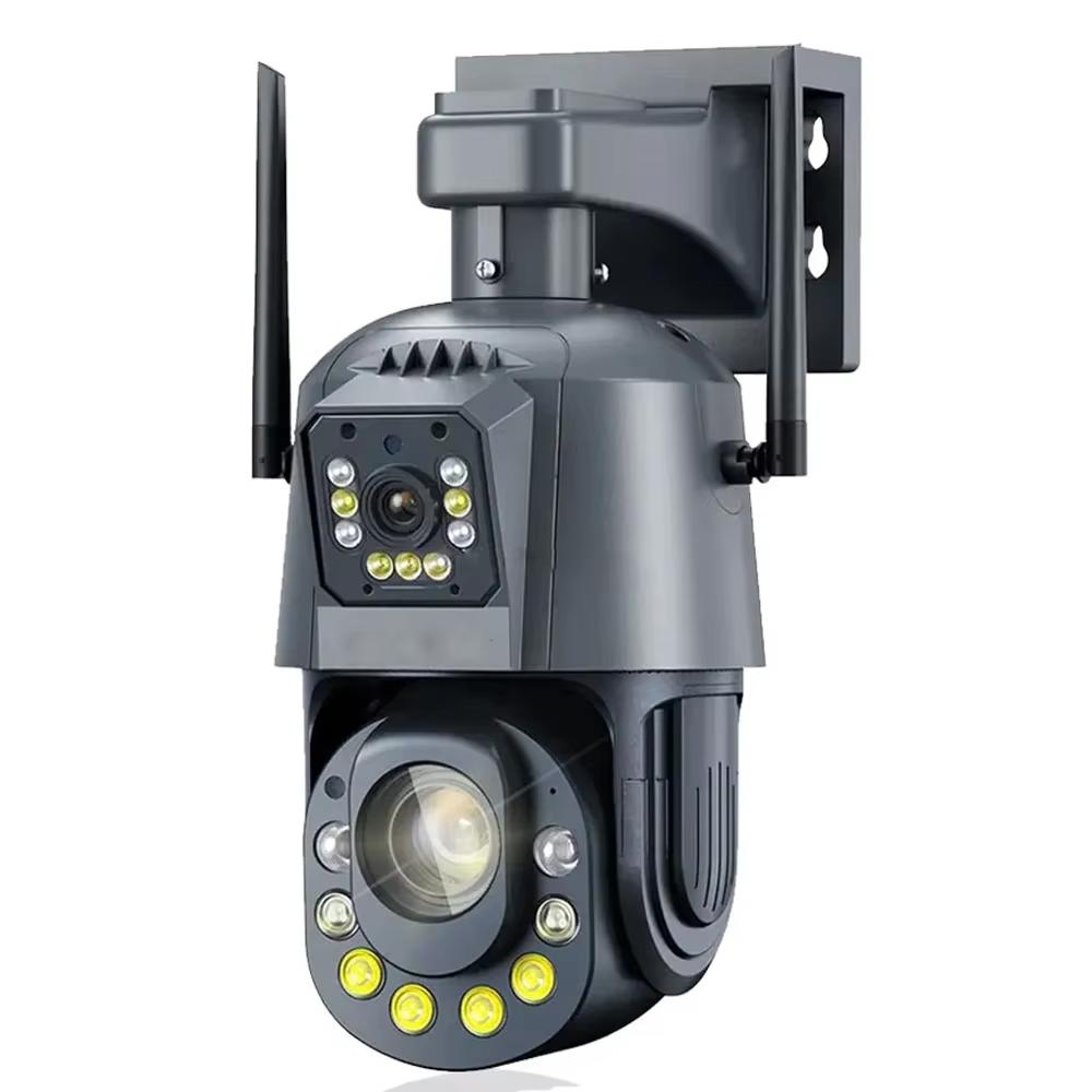 Wifi Camera HD 6MP PTZ 50X Zoom Two-way Audio Color Night Vision Outdoor Waterproof CCTV Surveillance Security Wi-Fi IP Camera