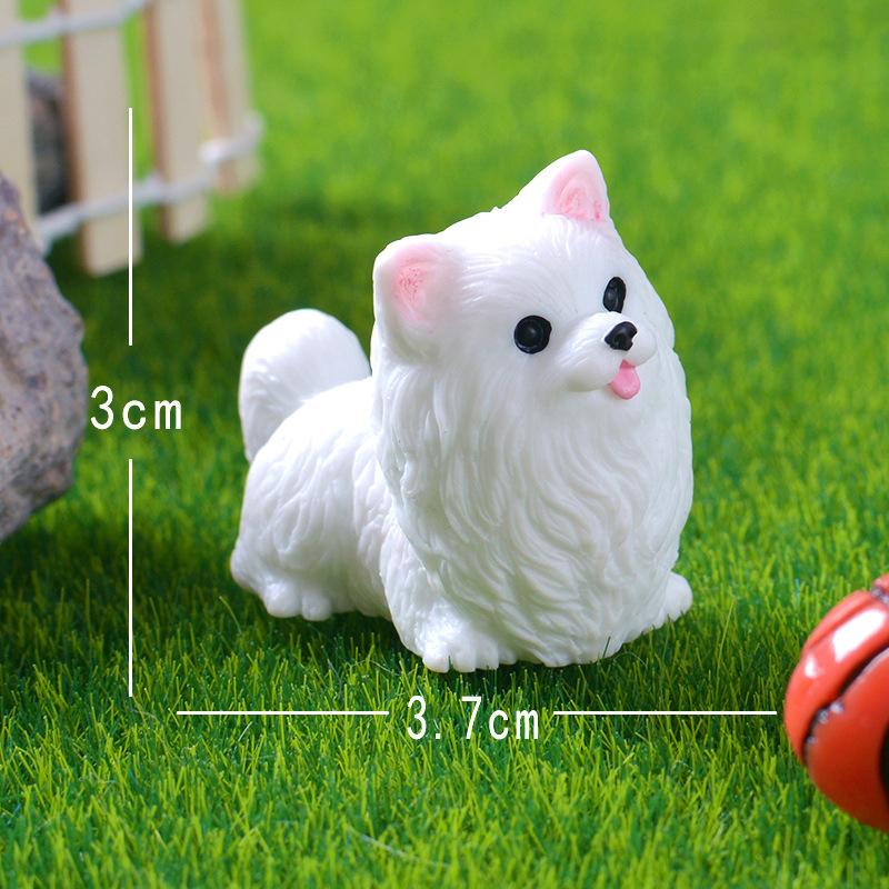 Cute Miniature Dog Figurines Corgi Mini Crafts Realistic Animals Dogs For Micro Landscape Fairy Garden Doll House Accessories