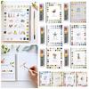 Watercolor Workbook 12 Colors Birds Flowers Animals Kids Watercolor Paint Book Art Crafts Painting Supplies for Beginners