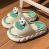 Fashion Lovely Frog Linen Slippers Women Shoes Couples Non Slip Thick Soled Spring Summer Cotton Linen Cool Slippers Home Slippers Slide