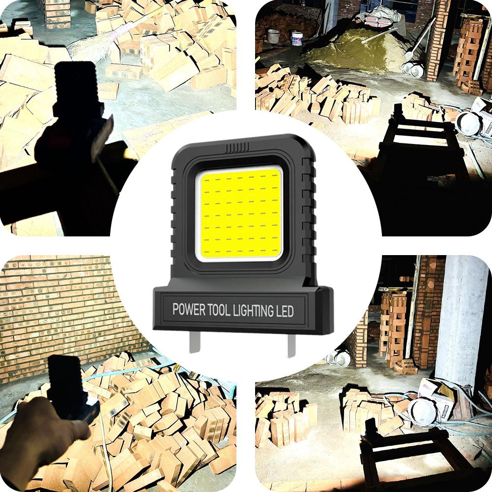 Power Tool Accessories LED Work Light for Makita for Milwaukee for Dewalt for Bosch for Dayi Lomvum Zhipu 18V-21V Li-ion Battery