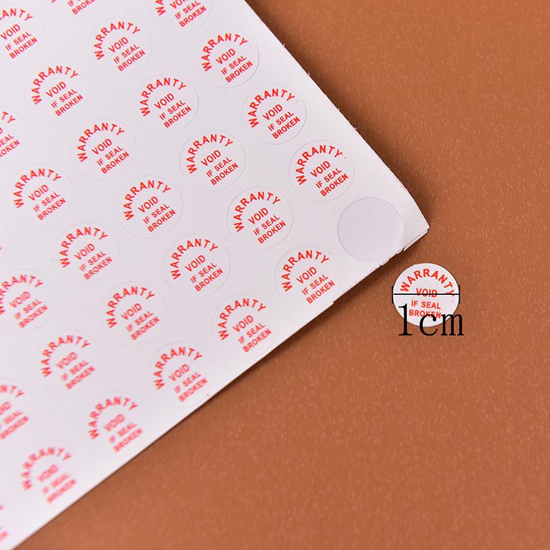 2Sheets/208Pcs Warranty Void If Damaged Protection Security Label Sticker Seal
