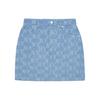 New MLB Denim Short Skirts Women's Light Gray Blue 3FDSM0133-50INS