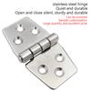 304 Stainless Steel High Quality Flat Hinge Distribution Box Control Cabinet Windows Hinge Wooden Box Yacht Parts Mini Hinge