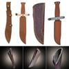 Holster Leather Sheath Holder Straight Knife Tool Camp Outdoor Carry Flashlight Case Belt Loop Case